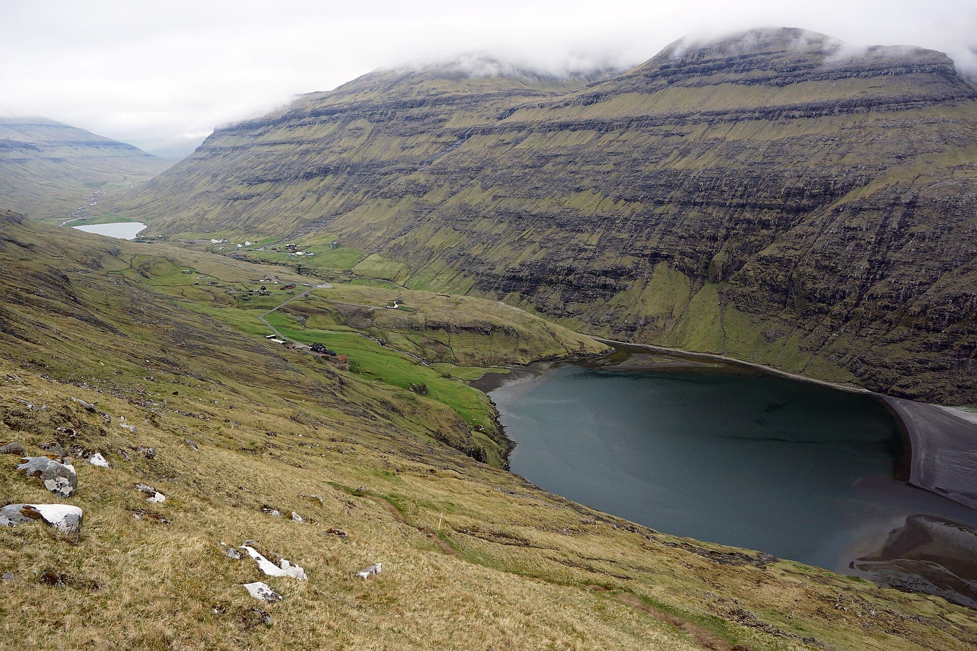 Saksun valley and lagoon